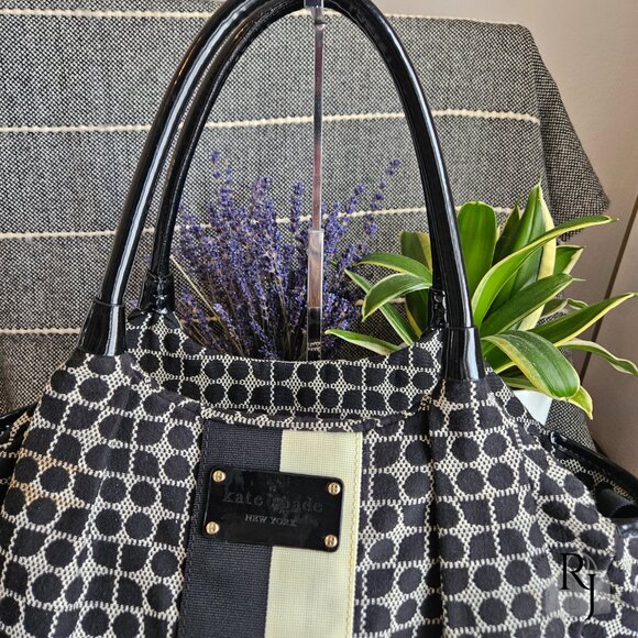 Kate Spade Classic Noel Henry Geometric Diaper Tote Bag - No Pad - Picture 4 of 16